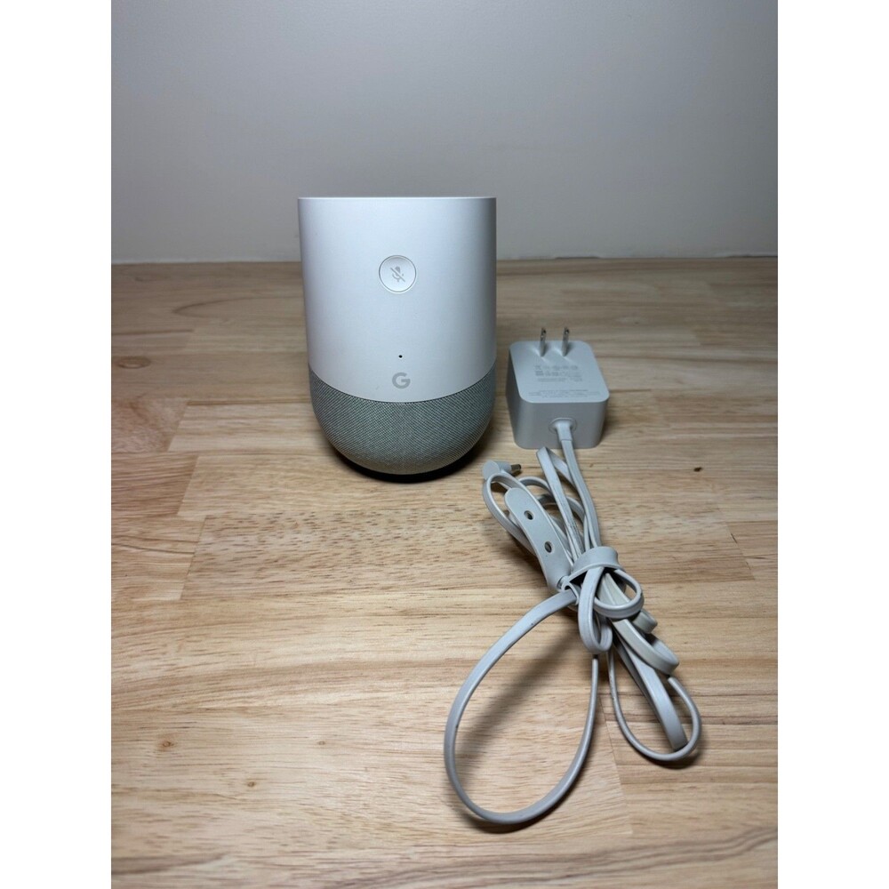 Google Home Smart Assistant - White Slate (US) - TESTED WORKING WITH CORD